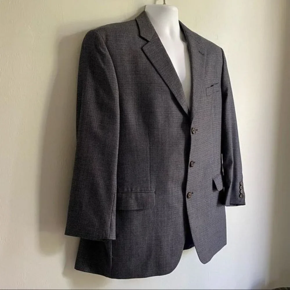 Ralph Lauren 3 Button Sport Coat Jacket Blazer Size 44 L